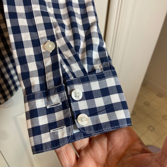 Vineyard‎ Vines Women's Long Sleeve|Button Down|Blue/White Checked Shirt|Size 2 - Picture 3 of 6